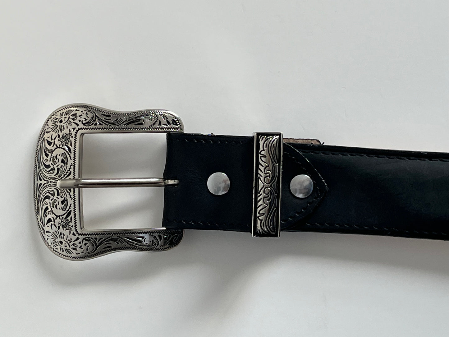 Women's Black Leather Belt