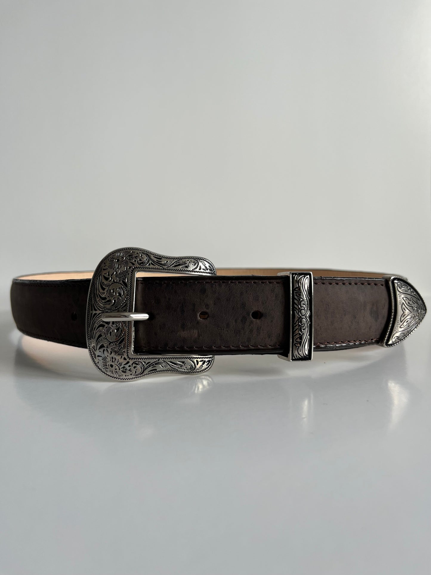 Dark Brown Women's Leather Belt