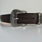 Dark Brown Women's Leather Belt