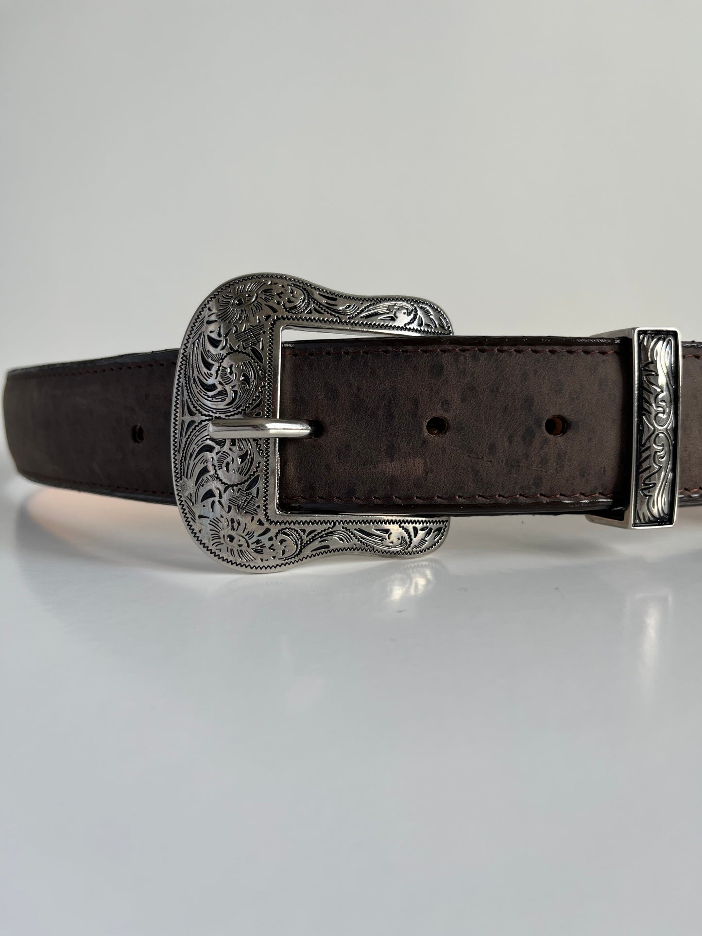 Dark Brown Women's Leather Belt