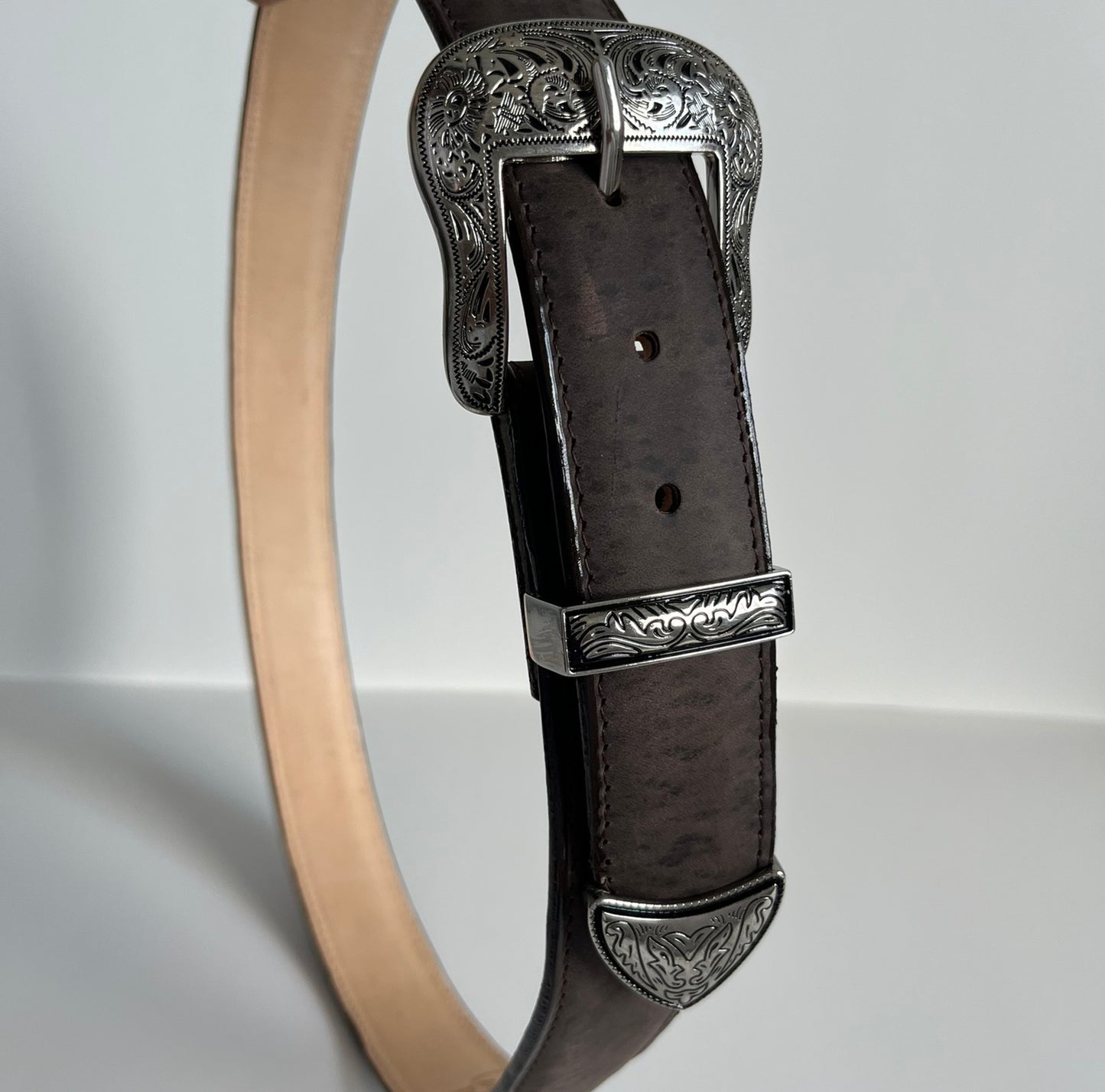 Dark Brown Women's Leather Belt