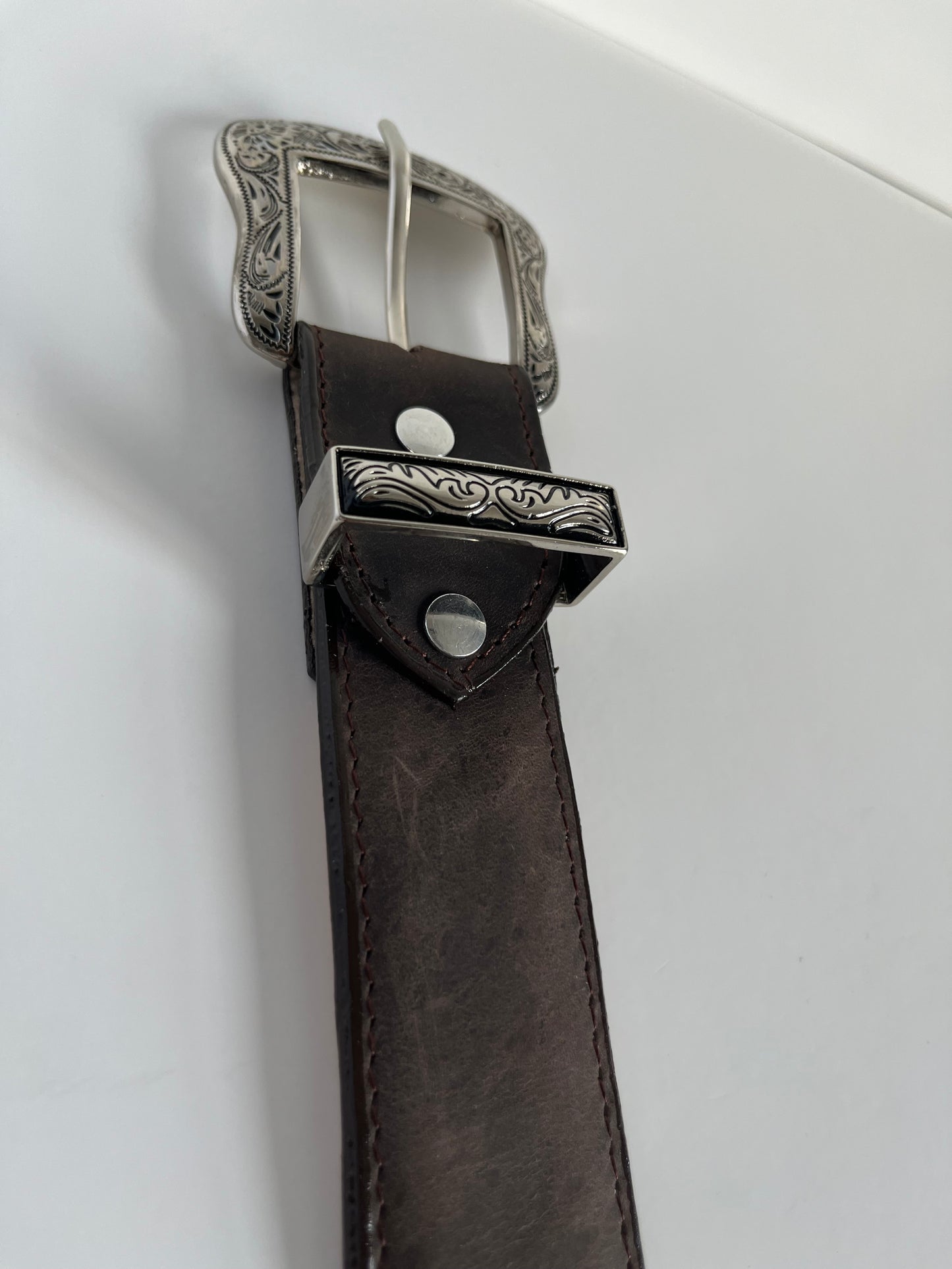 Dark Brown Women's Leather Belt