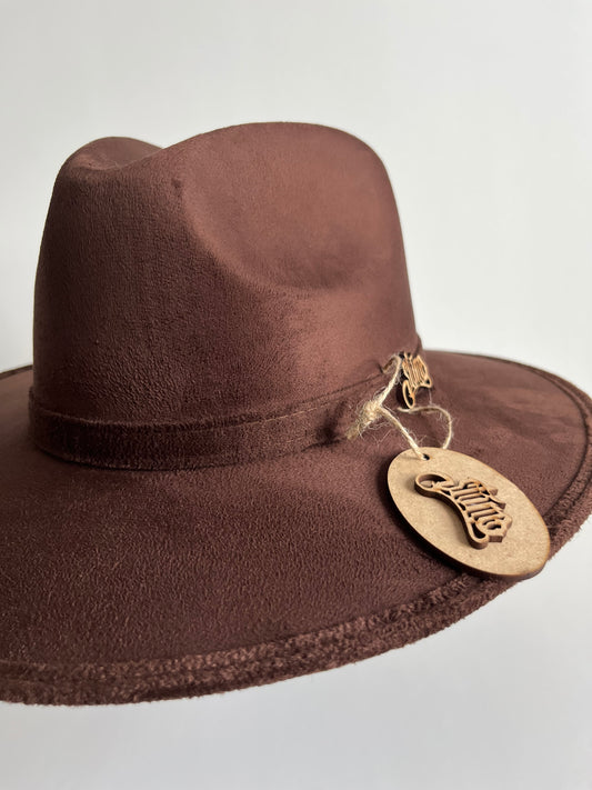 Suede Sombrero For Women ✵ Dark Brown