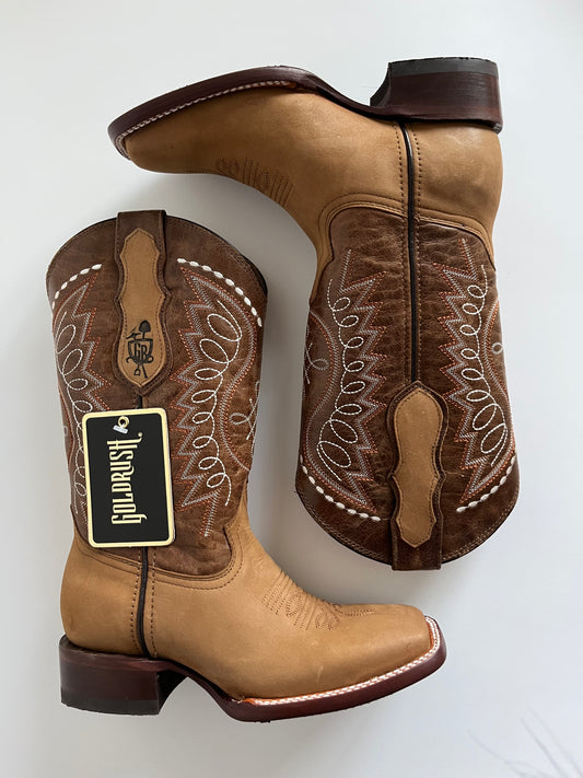 Square Toe Women's Boots - Durango Gold Rush ✪ Caramel