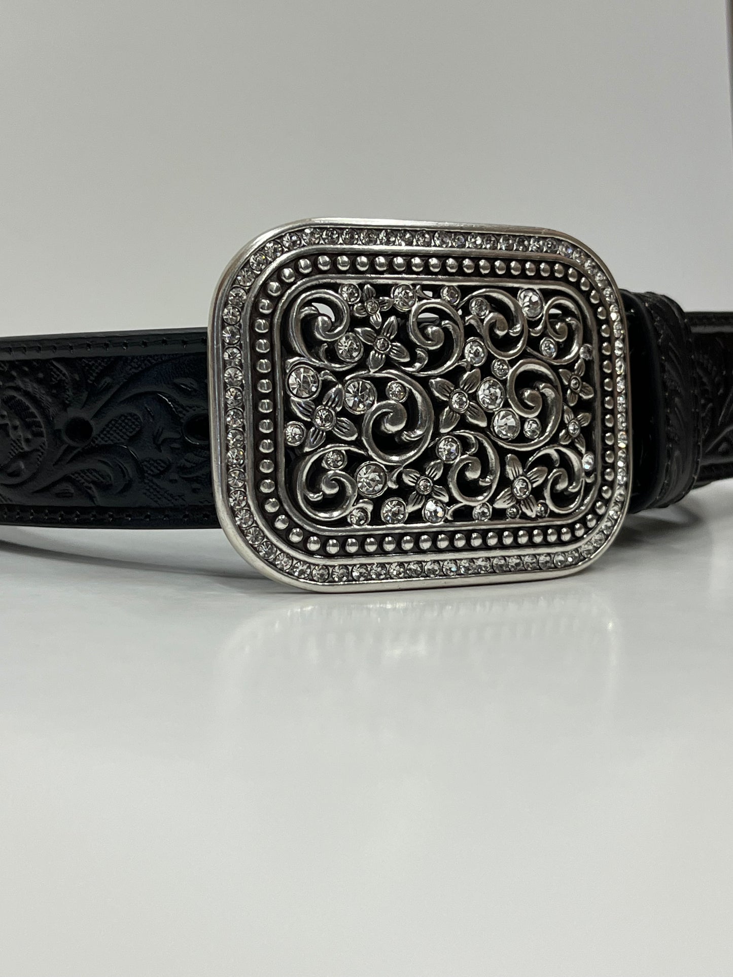 Black Ariat Glitter Laser Belt