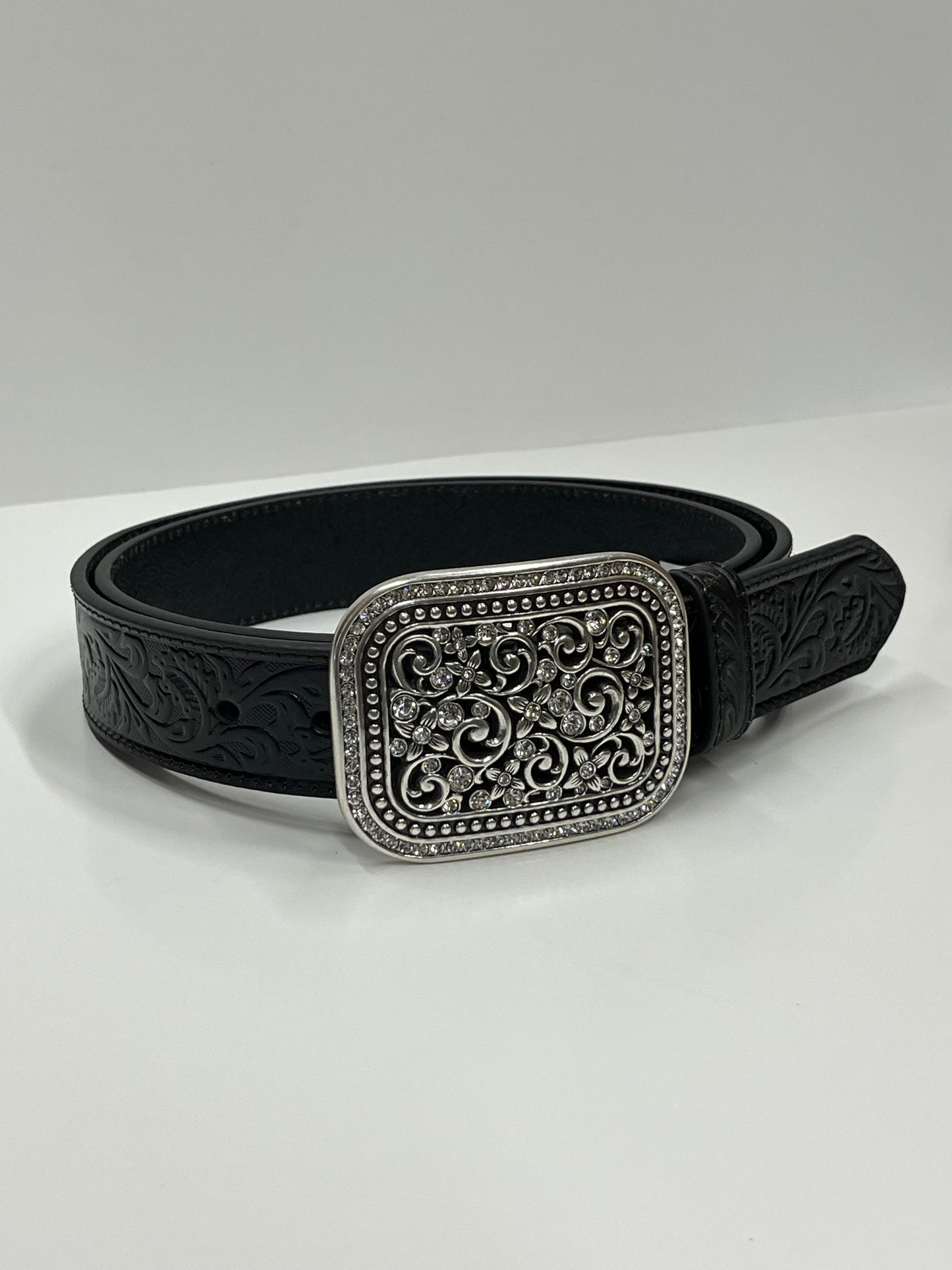 Black Ariat Glitter Laser Belt