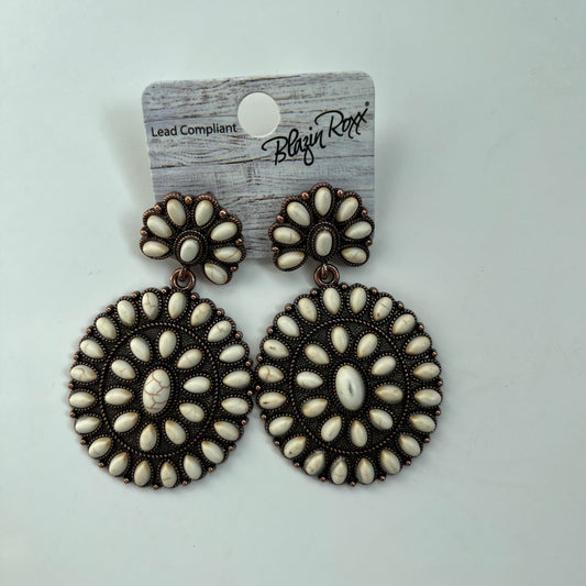 Ivory Stone Western Earrings
