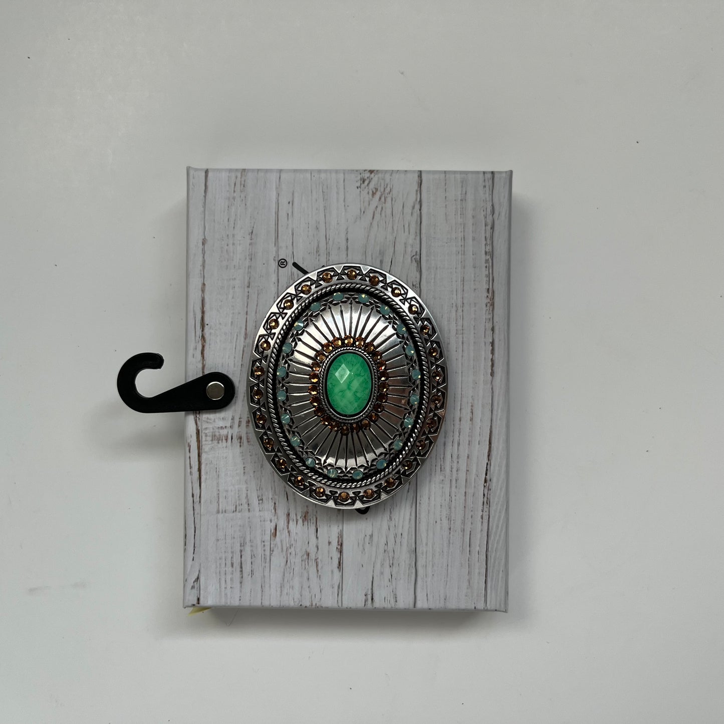 Turquoise and Stone Designed Belt Buckle For Women