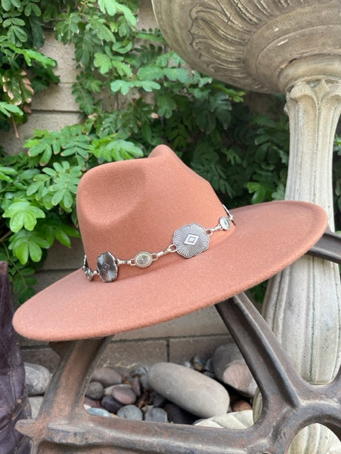 Granate Concho Belt / Dressy Western Hat For Women