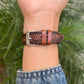 Brown/Turquoise Leather Watch Band